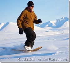 with snowshoes with snowshoes